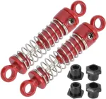 2 metalinių amortizatorių rinkinys, rc amortizatorių keitimo dalys su dangteliais, suderinamos su hs 18301 18302 18311 18312 1/18 rc automobiliu