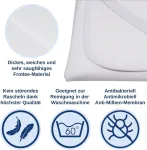 Snibbs neper&scaron;lampama paklodė su kampų dirželiais, neper&scaron;lampamas čiužinio užvalkalas kūdikio lovelei, čiužinio apsauga 70 x 140 cm, neper&scaron;lampama, apsauga nuo drėgmės 70 x 140 cm su kvėpuojančia tpu membrana