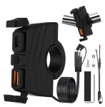 Choppers Kopier motociklinis usb qc3.0 lizdas + usb-c pd motociklui greitas įkroviklis