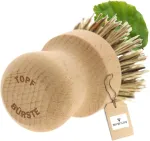 Hofmeister&reg; puodų &scaron;epetys, 8 cm, pa&scaron;alina stiprius ne&scaron;varumus nuo puodų ir keptuvių, apsaugo nelimpančią dangą, kar&scaron;čiui atsparūs pluo&scaron;tai, indų plovimo &scaron;epetys pagamintas i&scaron; europinio buko medienos