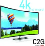 C2g 50615 didelės spartos hdmi į micro hdmi kabelis su ethernet, skirtas 4k įrenginiams, juodas (1,82 metro)