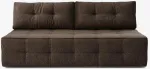 Mebel Elite I&scaron;skleidžiama sofa-lova MORANA, 197 &times; 142 cm miegamasis pavir&scaron;ius, ruda