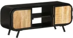 TV staliukas Televizoriaus spintelė, 110x30x45cm, neapdorota mango mediena