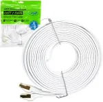 Plok&scaron;čias tinklo kabelis S/STP CAT8 PNI U8075W, 2 x RJ45, 4 laidų poros, 28AWG, varinis, 40 Gbps, 2000 MHz, 7.5m, baltas