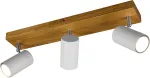 Trio Leuchten Marley 812400331 spotinis &scaron;viestuvas, metalas, matinė balta spalva, mediena, i&scaron;skirtinis, 3x Gu10