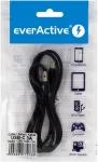 Everactive Cbb-1cb Usb C tipo C nailono kabelis greitas įkrovimas iki 3a 100cm juodas