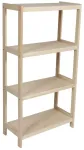Medinė buko lentyna Strong 4 lentynos 133x60x38 cm
