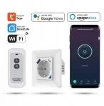 Wifi lizdas Tuya įkroviklis 20w Usb-c Usb-a energijos matavimas su nuotoliniu valdymu