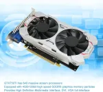 Elprico Gtx750ti 4gb Gddr5 vaizdo plok&scaron;tė žaidimams, 4k Hd i&scaron;vestis, 1072mhz, 5400mhz, 640sp, Directx 12, 70w Tdp, Hdmi, Dvi, Vga, stacionariam kompiuteriui, skirta žaidimams