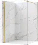 Walk-In du&scaron;o sienelė Rea Flexi, Transparent / Gold, 80 cm