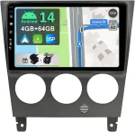 Automagnetola Yuntx [4gb + 64gb] Android 14 automobilinis radijas, skirtas Subaru Impreza Gd Gg 2002-2007 - [integruotas Carplay/android Auto/dsp/gps] - 9 colių Ips ekranas Dab/mirror Link/bluetooth 5.0/360 kamera