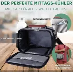 Umami pietų krep&scaron;ys 4 l, mažas izoliuotas krep&scaron;ys, pikniko krep&scaron;ys, termo krep&scaron;ys, pietų krep&scaron;ys, vyrams/moterims, Kliene vėsus krep&scaron;ys į darbą, maisto ruo&scaron;imui ir i&scaron;kylai, pietų krep&scaron;ys, stripes, modernus