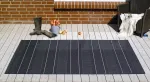 Hanse Home Sunshine vidaus ir lauko kilimas F&uuml;rth 80 x 150 cm - plok&scaron;čio audimo, atsparus oro sąlygoms, modernaus dizaino kilimas balkonui, terasai, oranžerijai, virtuvei, valgomajam, vonios kambariui, svetainei, atsparus vandeniui, juodas