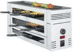 Sumu&scaron;tinių keptuvas Spring 3367710302 pizza raclette6 raclette keptuvių rinkinys, 2 vnt., nerūdijantis plienas, pilka