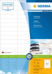 Herma Premium etiketės A4, baltas, matinis popierius, 5100 vnt (4459)
