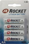 Rocket Lithium AA 1,5V 2900mAh elementas FR6, 4 vnt.