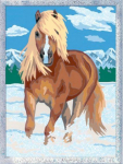 Ravensburger CreArt spalvinimo knygelė vaikams Royal Horse 18x24cm