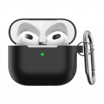 KeyBudz PodSkinz Elevate Series apsauginis dėklas skirtas AirPods 3, Shockproof and Lightweight Design - Juodas