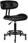 Activeshop Kosmetologinė meistro kėdutė GABBIANO HAIRDRESSER STOOL FLORENCE Juodas