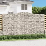 I&scaron;lenkti gabiono krep&scaron;iai, 3vnt., 400x50x220/240cm, geležis