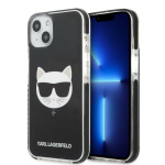 Apple iPhone 13 Mini Karl Lagerfeld dėklas Choupette Head juodos spalvos