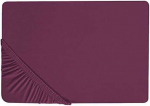 Beliani Medvilninis paklodė 160 x 200 cm bordo JANBU Lumarko!