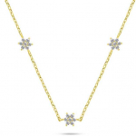 Brilio Silver Brilio Sidabrinis Charming auksinis-plated pakabukas with zircons NCL109Y