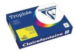 Clairefontaine Spalvotas popierius Troph&eacute;e, A4, 160g, saulėtai geltona 1029, 250 lapų pakuotė
