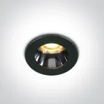 3W LED įleidžiamas &scaron;viestuvas, juodas, 3000K, 10103H/B/W