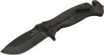 Cattara Sulankstomas peilis Juodas BLADE su apsauginiu užraktu 21,7cm