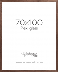 Nuotraukų rėmelis Focus Soul rie&scaron;utmedžio fanera 70X100 Plexi
