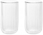 Double-wall glasses Homla CEMBRA GROOVE, 2 x 350 ml