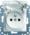 Hager GN.2P+Z KLAPK.OPCJ.IP44 Baltas LUMINA
