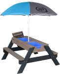 AXI Nick Picnic Table with Sand/Vanduo Containers and Umbrella