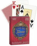 Fournier 818 Linen Finish Pokerio kortos (Raudona)