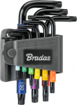 TORX raktų rinkinys Bradas TX 10-50 mm, multicolour / short, 9 vnt.