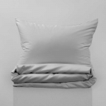 Fejos Namai PREMIUM satino patalynės komplektas FOG Pilkas Pagalvės matmenys - 50x70 cm, Antklodės matmenys - 200x220 cm
