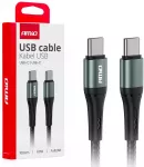 USB-C į USB-C įkrovimo kabelis 60W 100cm FullLINK AMIO-03914