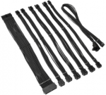 PSU kabeļu pagarinātāji Kolink Core Pro Kit 12V-2x6 Type 1 - Jet Juodas