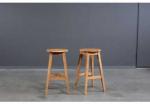 STOOL ąžuolinė baro (69cm) taburetė : Apdaila - Aliejuota bespalviu linų sėmenų aliejumi