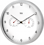 Teesa Sieninis laikrodis 30 cm su termometru ir hidrometru