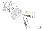 BMW Varomatis Valvos Stemplės Antspaudas Originalus 11341340849