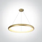 50W LED pakabinamas &scaron;viestuvas, &scaron;lifuoto žalvario sp., 2700/3000/4000K, dimeriuojamas, 62144NB/BBS/V