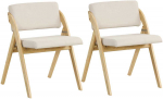 Promotions Sulankstomos virtuvės valgomojo kėdės, 53.3x55.9x76.2 cm, natūrali smėlio spalva