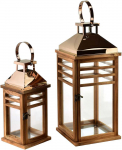 Mondex Since 1986 LEVI GOLD Komplet 2 latarni19,5x19,5x45+13,5x13.5x30,5cm