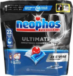 Neophos &bdquo;Powerball Ultimate&ldquo; indų plovimo tabletės, 22 vnt.