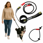 Realprices Nailoninis tempimo pavadėlis 140 cm ilgio dresūros pavadėlis vaik&scaron;čiojimui