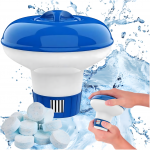 Realprices Plūduriuojantis baseino cheminių tablečių dozatorius su nuskintuvu