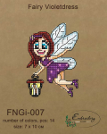 Embroidery Craft Fairy Violetdress FNNGI-007