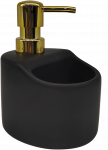 Skysto muilo/ploviklio dozatorius Kuchinox YOGO, Juodas/Gold